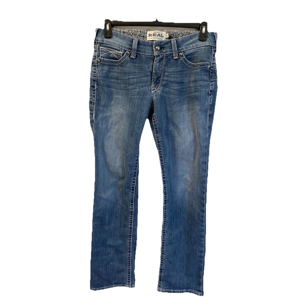 Ariat Real Denim Jeans 30R‎ Mid-Rise Straight Thick Stitch